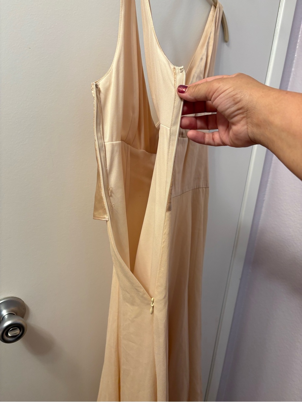 Maggie London 100% Silk Chiffon Dress Sz 10 Y2K 90s Cottagecore - Picture 9 of 9